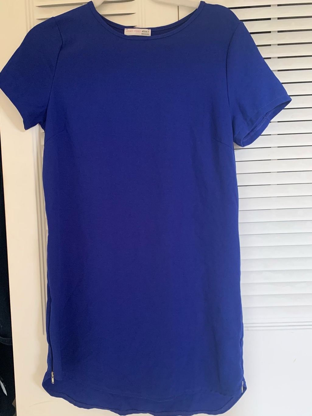 A’gaci Royal Blue Shift Dress